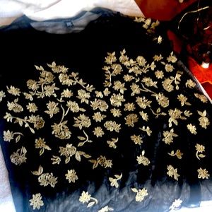 Torrid 3 sheer black short sleeve top